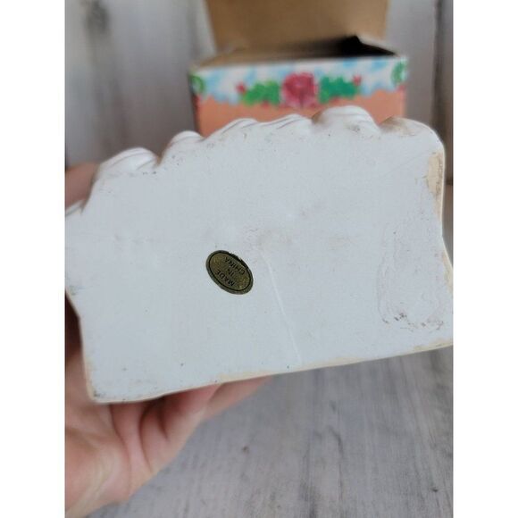 Ceramic paper bag Santa Claus face Mini xmas figure - Picture 7 of 7